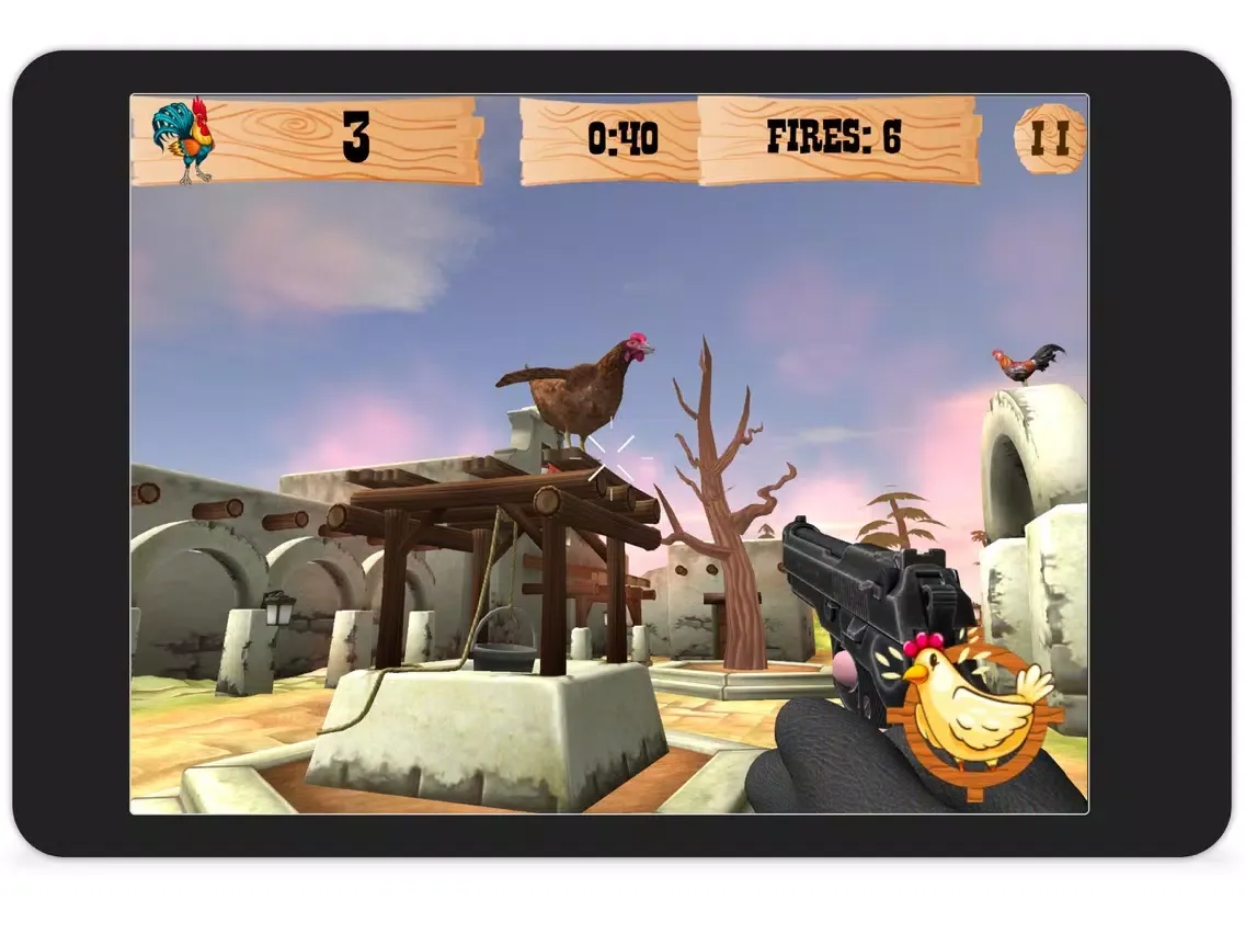 Tangkapan skrin Texas Chicken bow shooting iPad 
